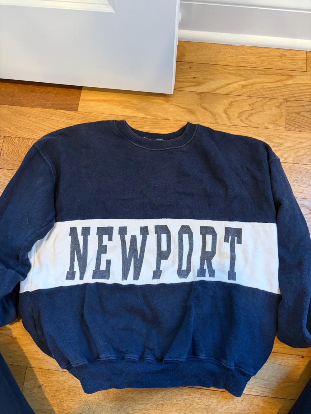 Newport Navy & White Crewneck Sweatshirt